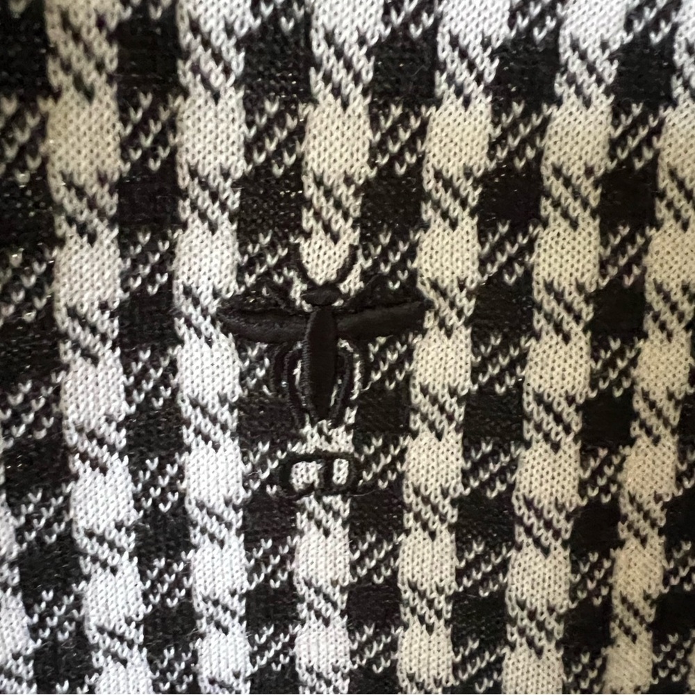 Christian Dior 2023 Cashmere & Silk Houndstooth Knit Tank NWOT Size US 10 - Picture 5 of 6